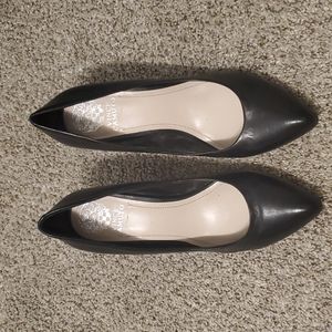 Vince Camuto black leather pumps. Size 9